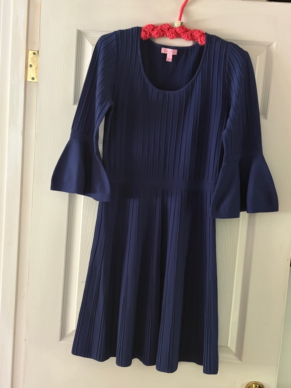 Lilly Pulitzer Navy Blue Asymmetrical Fit-and-Flare Dress